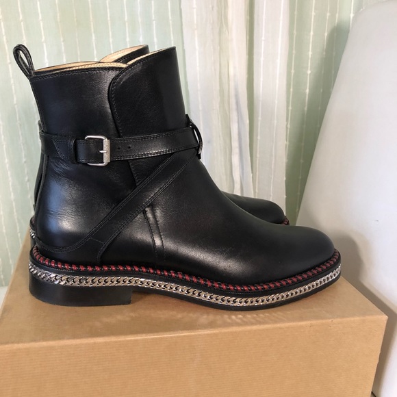 Authentic Louboutin black leather Chelsea boot size - Picture 6 of 16